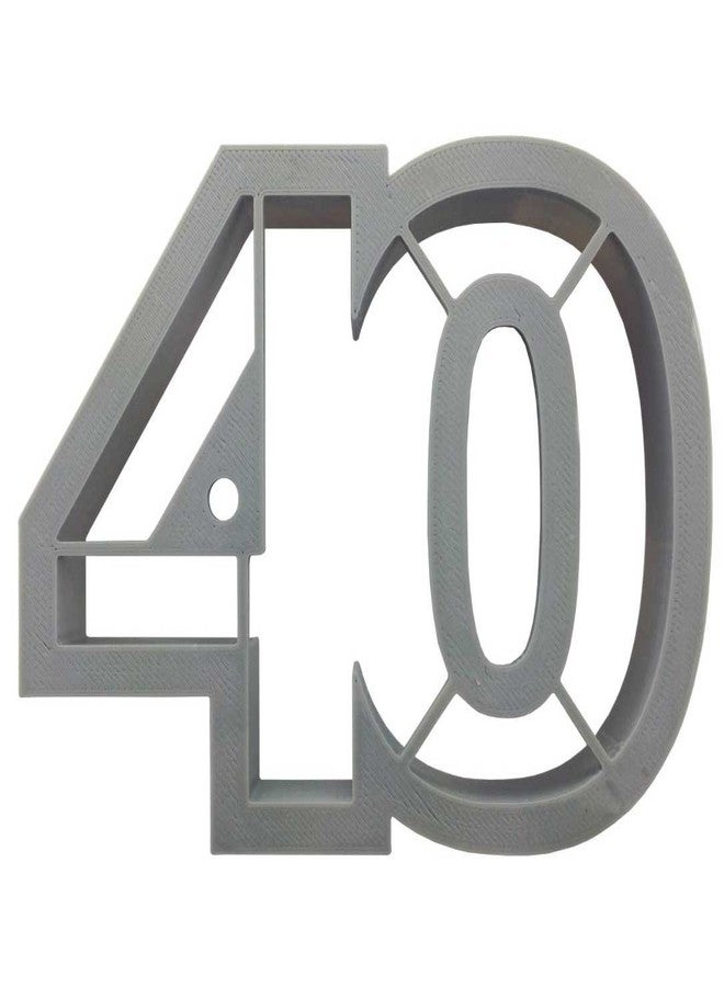 Number 40 Cookie Cutter 4 Inch - Hand Made in the USA